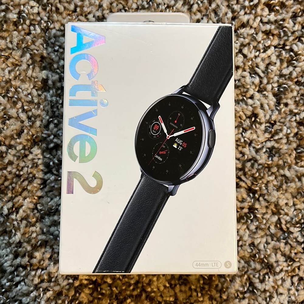 At&t Samsung Active2 44mm smart watch includes extra bands